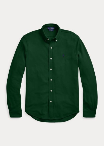 Camisa Polo Ralph Lauren Hombre Verdes - Featherweight Mesh - OYLJW3846